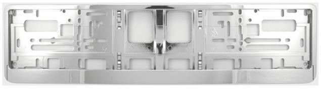 Chrome number plate holder