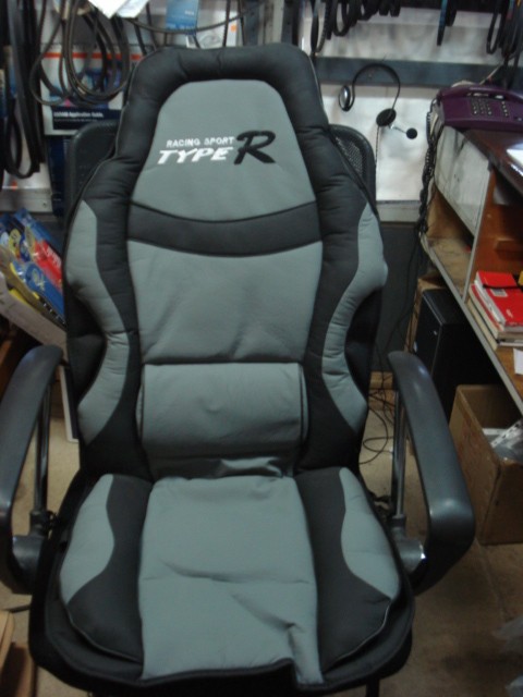 Seat cover RACING SPORT TYPE-R, grey/black