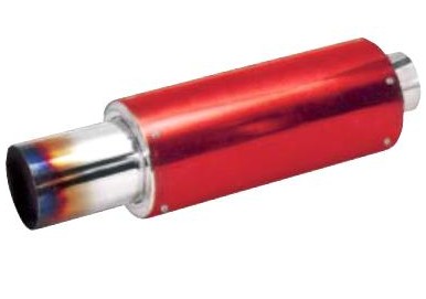 Sport muffler, red, flame