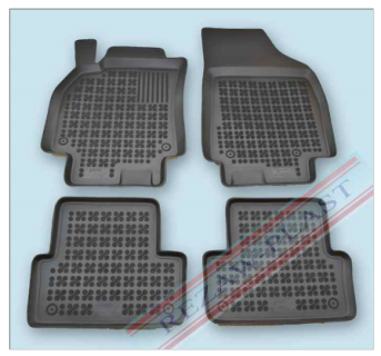 Rubber floor mat  set Renault Fluence (2009-) with edges
