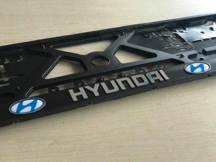 3D number plate holder - HYUNDAI