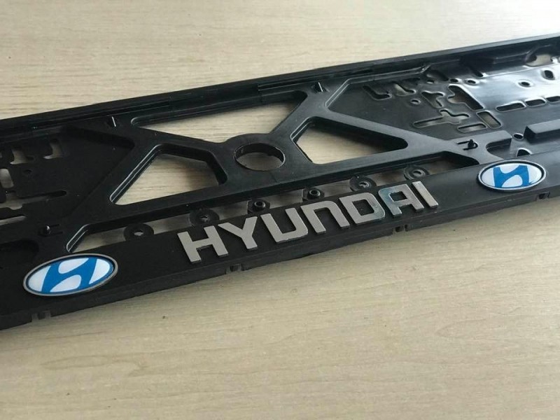3D number plate holder - HYUNDAI