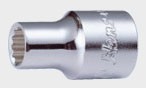 Short socket dr12pt., 1/2" , 8mm