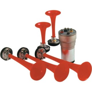 Musical style air horns (5 horns), 12V 