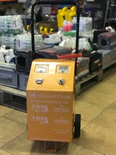 Battery charger/starter, 6/12V, 200A START