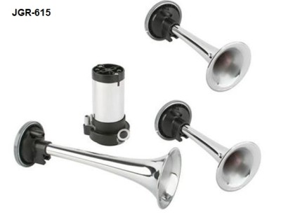 Musical style air horns (hrome), 12V