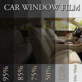 Window film DARK BLACK (~70%), 3m X 0.5m