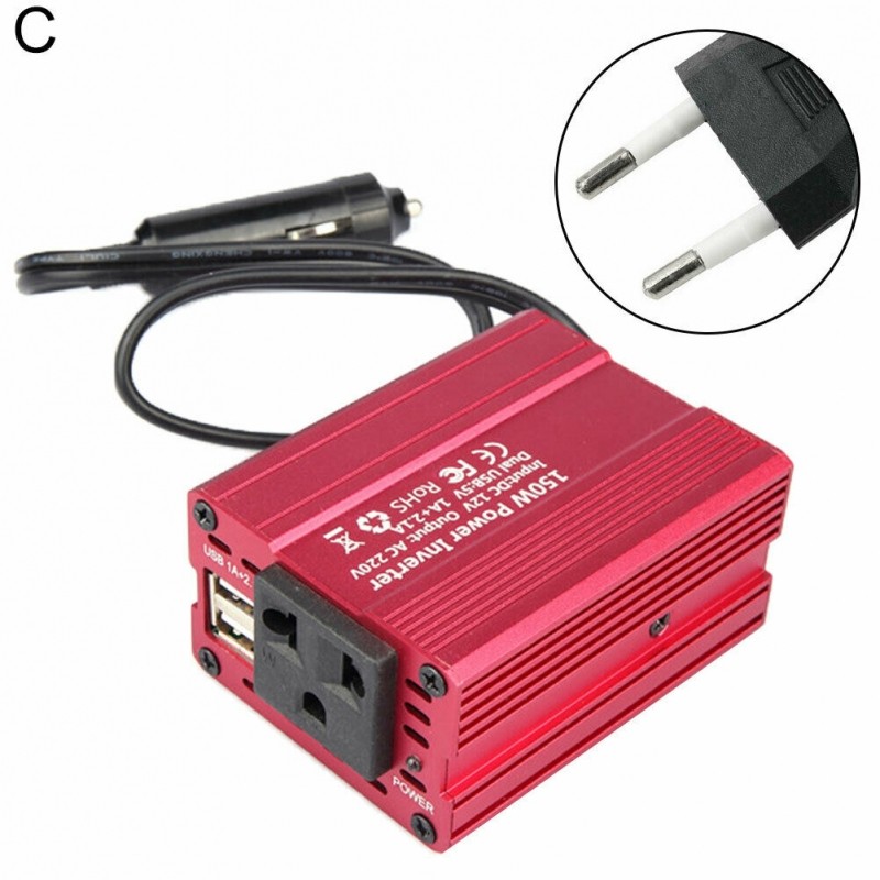 Convertor 12V ->  230V (150W +3.1A USB)