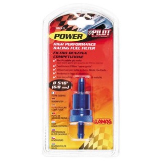 Power, aluminium fuel filter, 6/8mm