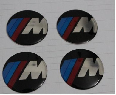 ALLOY WHEEL TRIM CENTRE CAP DECAL LOGO - BMW M-TYPE