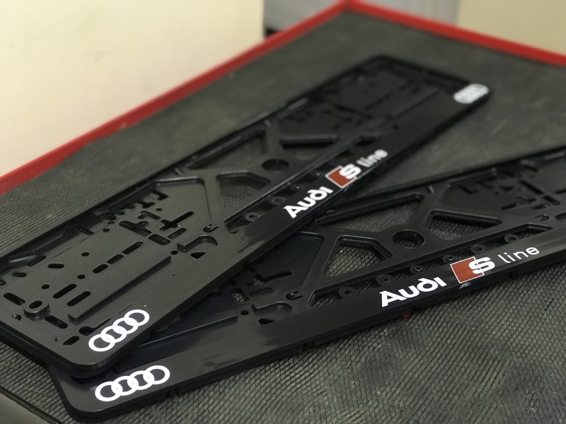 2pcs x Plate number holder -  AUDI S LINE