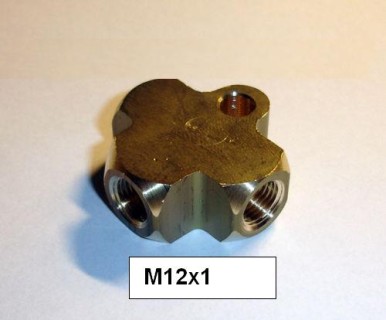 Brake lineconnector T-type, 12x1mm