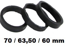 Sport air filter adapters 3pcs (70mm / 63,50mm/ 60 mm)