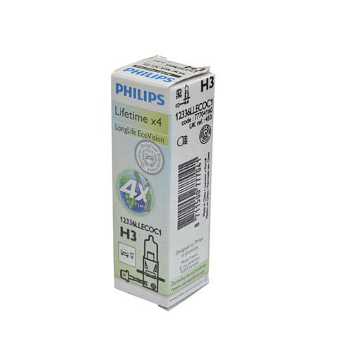 Bulb Philips Long Life H3 55W ECO, 12V