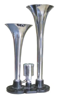 Horn, chrome, 12V