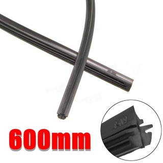 Silicone wiperblade refill set black, 61cm