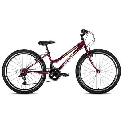 Bicycle for kids HACKER 24 LADY purple with green stripes