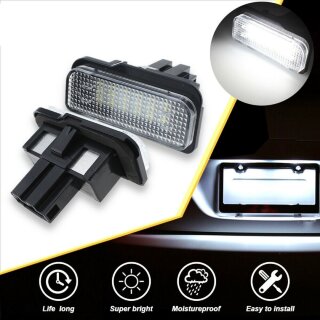 2gab x LED numura apgaismotajs Mercedes-Benz W211 kombi/ C-class C203/CLS (CANBUS)