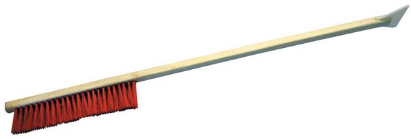 Wood brush with scrapper,  75cm
