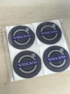ALLOY WHEEL TRIM CENTRE CAP DECAL LOGO Volvo diam.70mm, grey 