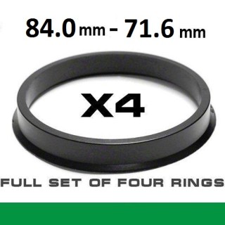 Wheel hub centring ring d-84.0->71.6mm