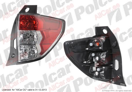 Rear tail light Subaru Forester (2008-2013), left side 