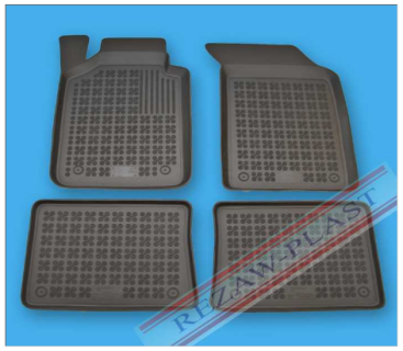 Rubber floor mat  set Renault Thalia (2008-) with edges