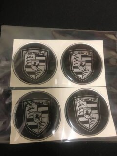 Disc stickers - Porsche, 70mm (4pcs)