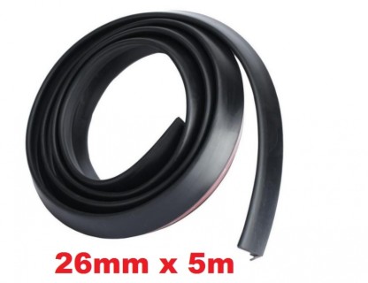 Rubber decor stripe molding (black), 26mm x 5m 