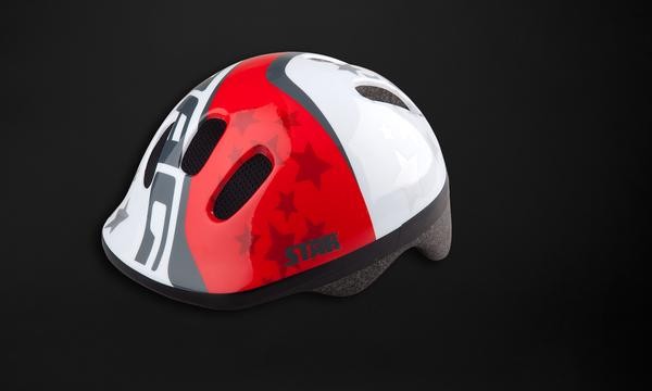 Kids bicycle helmet DRAG S-XS red/white 