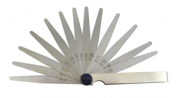 Feeler gauges set 0.05-1.00mm, 13pcs.
