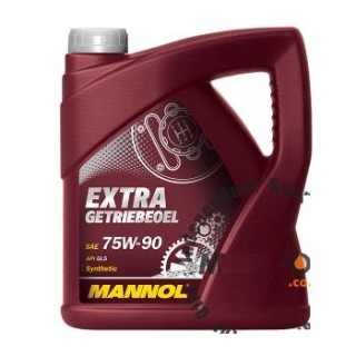 Synt. trans. oil - Mannol EXTRA GETRIEBEOEL SAE 75W90 API GL5, 4L