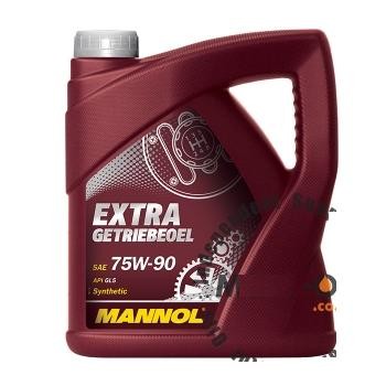Synt. trans. oil - Mannol EXTRA GETRIEBEOEL SAE 75W90 API GL5, 4L
