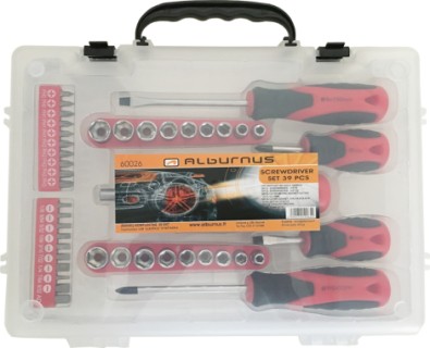 Screwdriver set, 39pcs. 