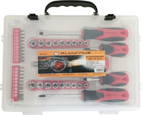 Screwdriver set, 39pcs. 