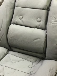 Universal car seat cover set, leather imitation (grey color)
