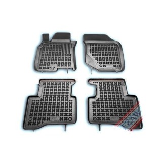Rubber floor mats set Nissan X-Trail (2001-2007), with edges