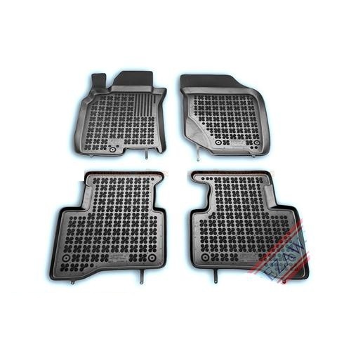 Rubber floor mats set Nissan X-Trail (2001-2007), with edges