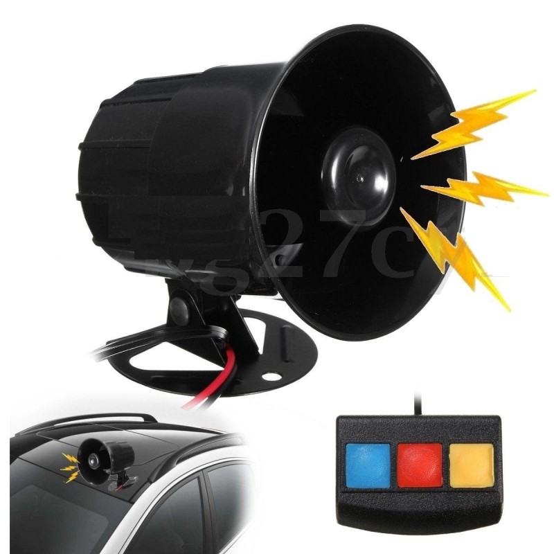 Siren horn with pult, 35W, 12V