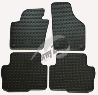 Rubber floor mat set VW Sharan (2010-2018), with edges