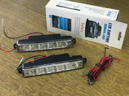 Daytime running lamp set, 5x1W LED, 12V