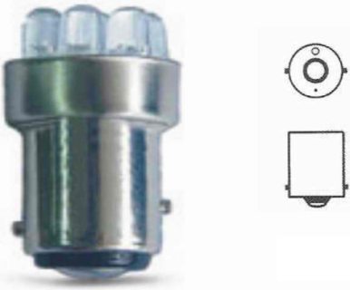 Bulb, G18 3LED, 12V