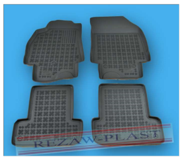 Rubber floor mat  set Renault Megane (2009-)with edges