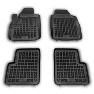 Rubber floor mats set Fiat 500 (2007-2014), with edges
