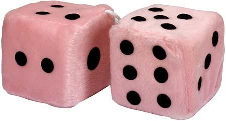 Car Dices, pink